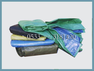 进口兰白编织篷布（韩国雨布）