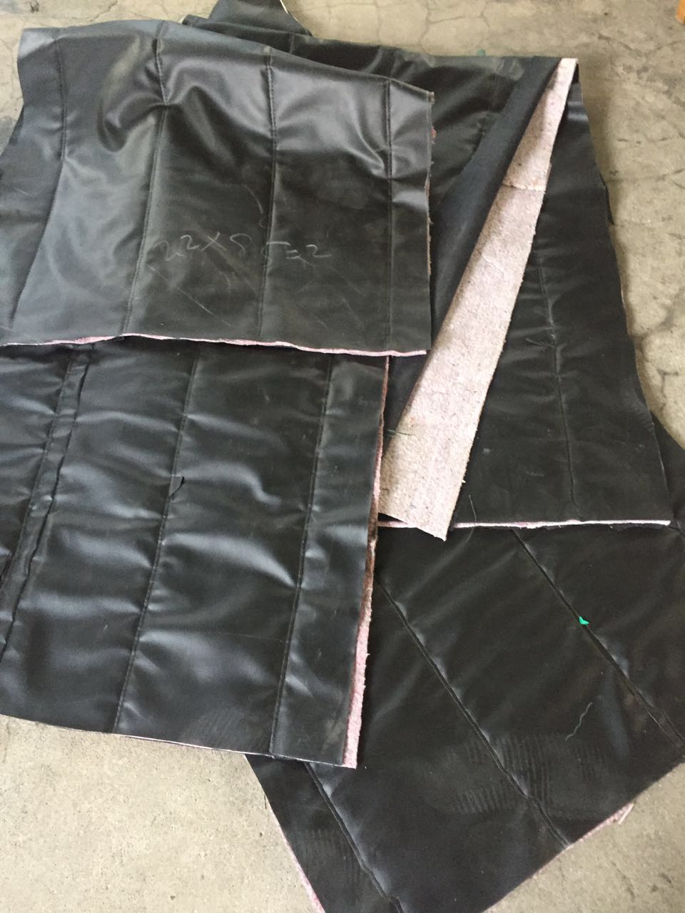 新产品 保温棉帘 黑色皮革棉帘