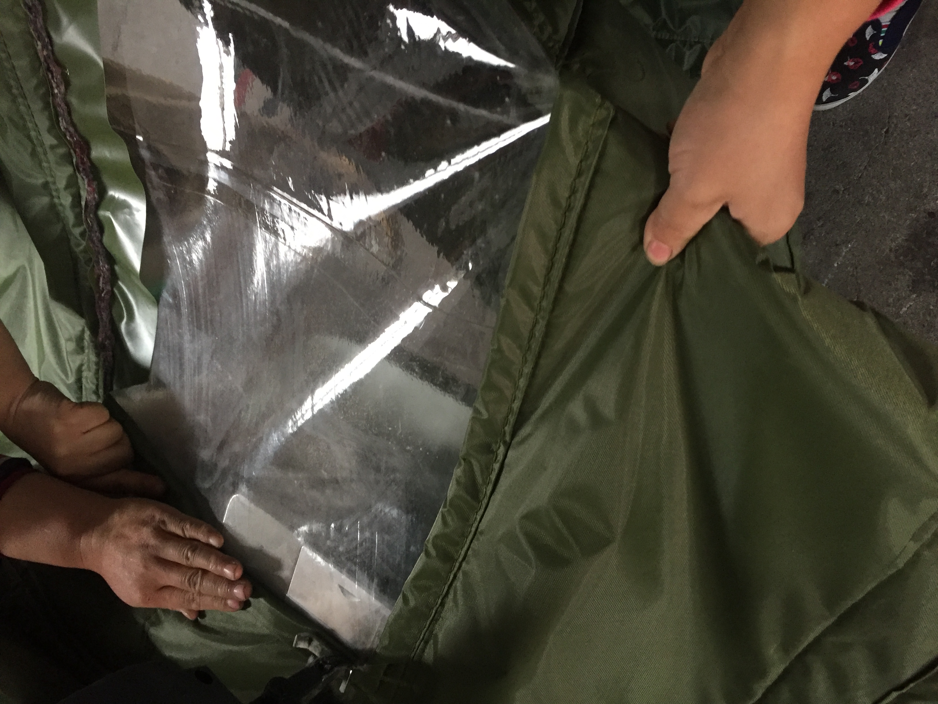 新产品 保温棉帘 军绿色